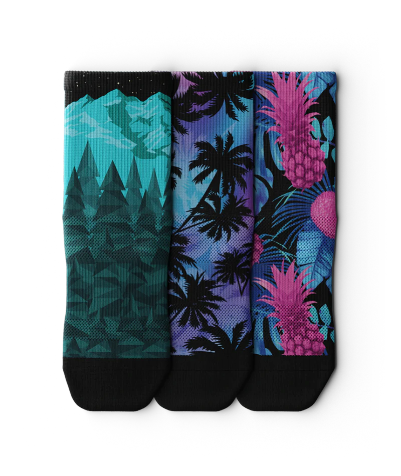 Beautify Athletic Quarter Socks 3-Pack