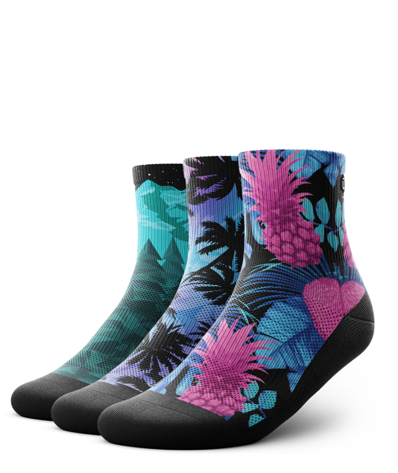 Beautify Athletic Quarter Socks 3-Pack - Image 2
