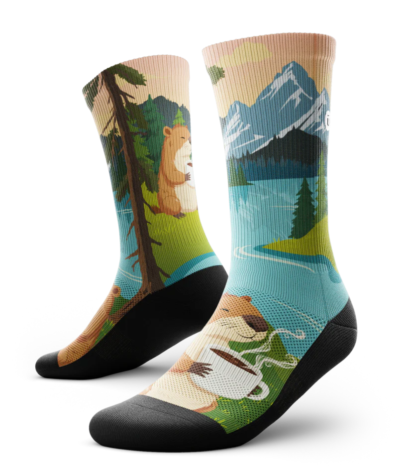 Beaver Buzz Athletic Crew Socks - Image 2