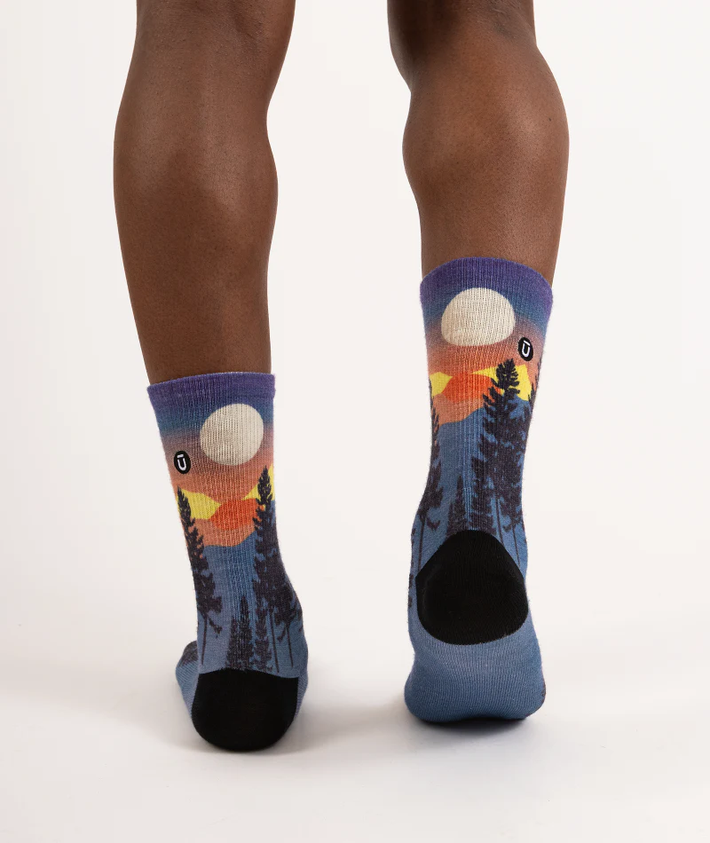 Bright Night Merino Wool Lite Crew Socks - Image 10