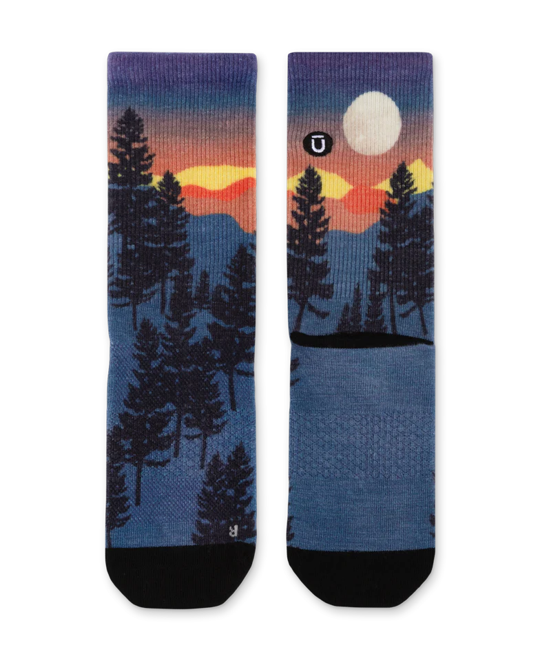 Bright Night Merino Wool Lite Crew Socks - Image 2