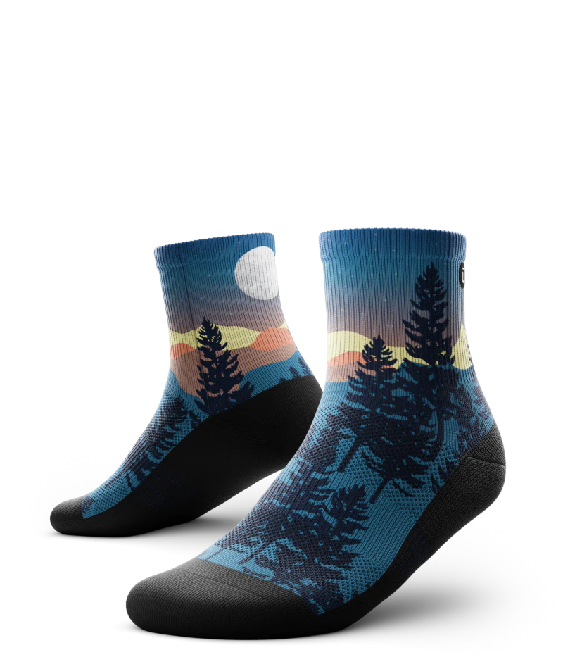 Bright Night Athletic Quarter Socks - Image 2
