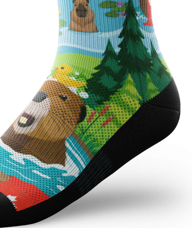 Bubbly Beaver Athletic Crew Socks - Image 7