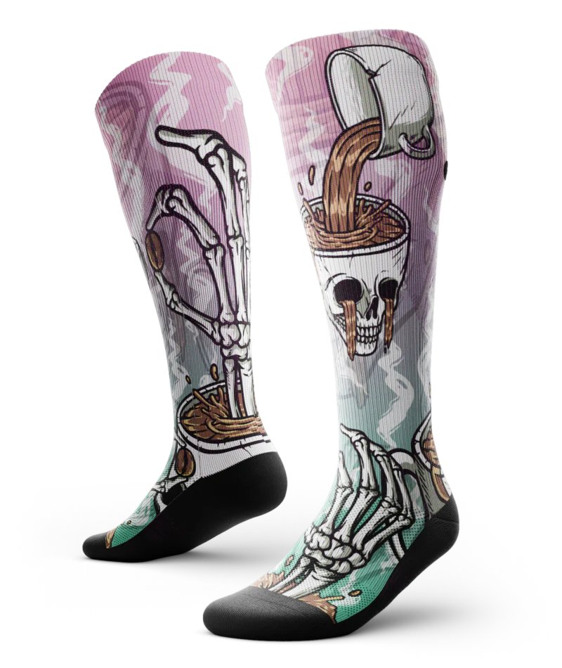 Caffeinated Athletic Knee High Compression Socks - Image 2