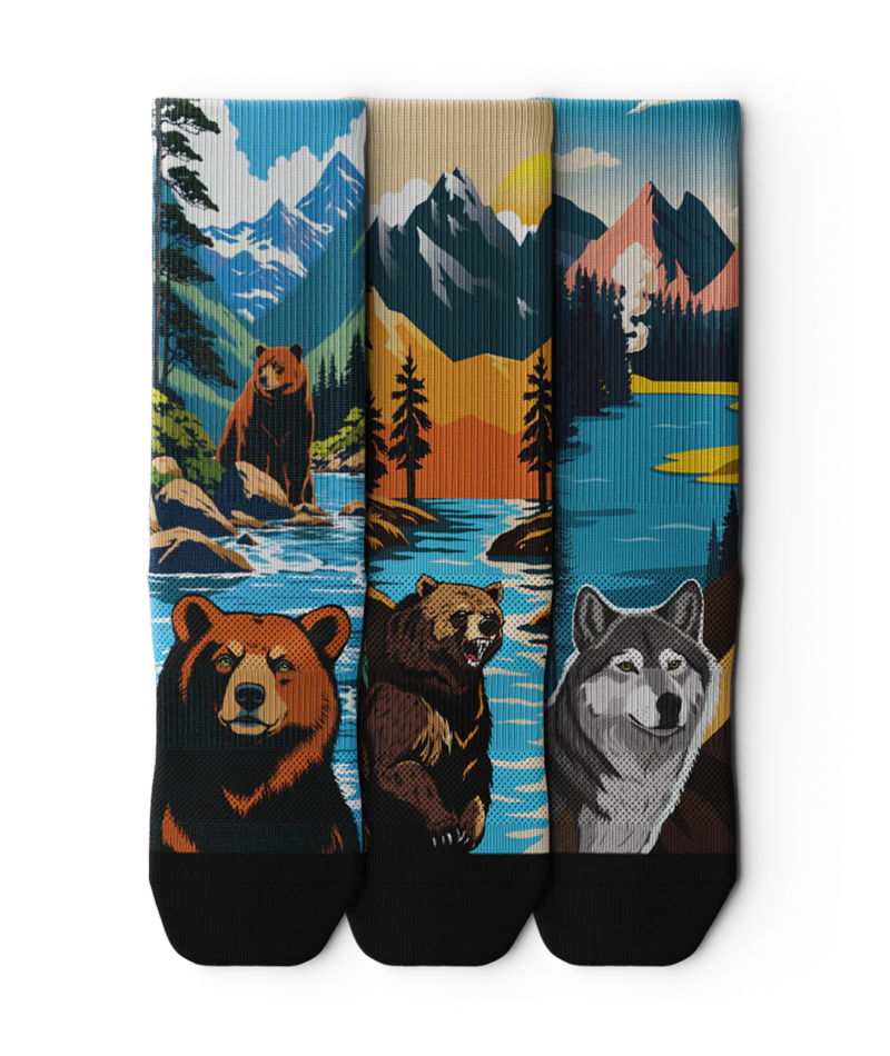 Call of the Wild Athletic Crew Socks 3-Pack