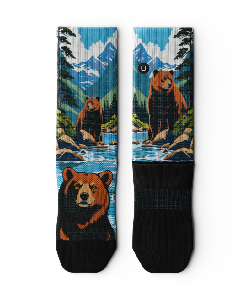 Grizzlies Athletic Crew Socks