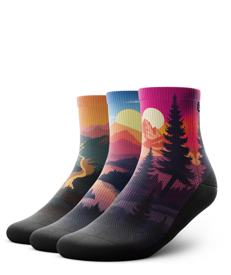 Chasing Horizons Athletic Quarter Socks 3-Pack - Image 2