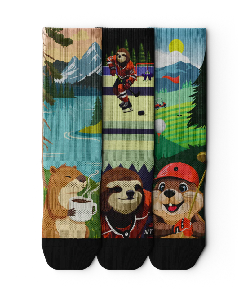 Chill & Hustle Athletic Crew Socks 3-Pack