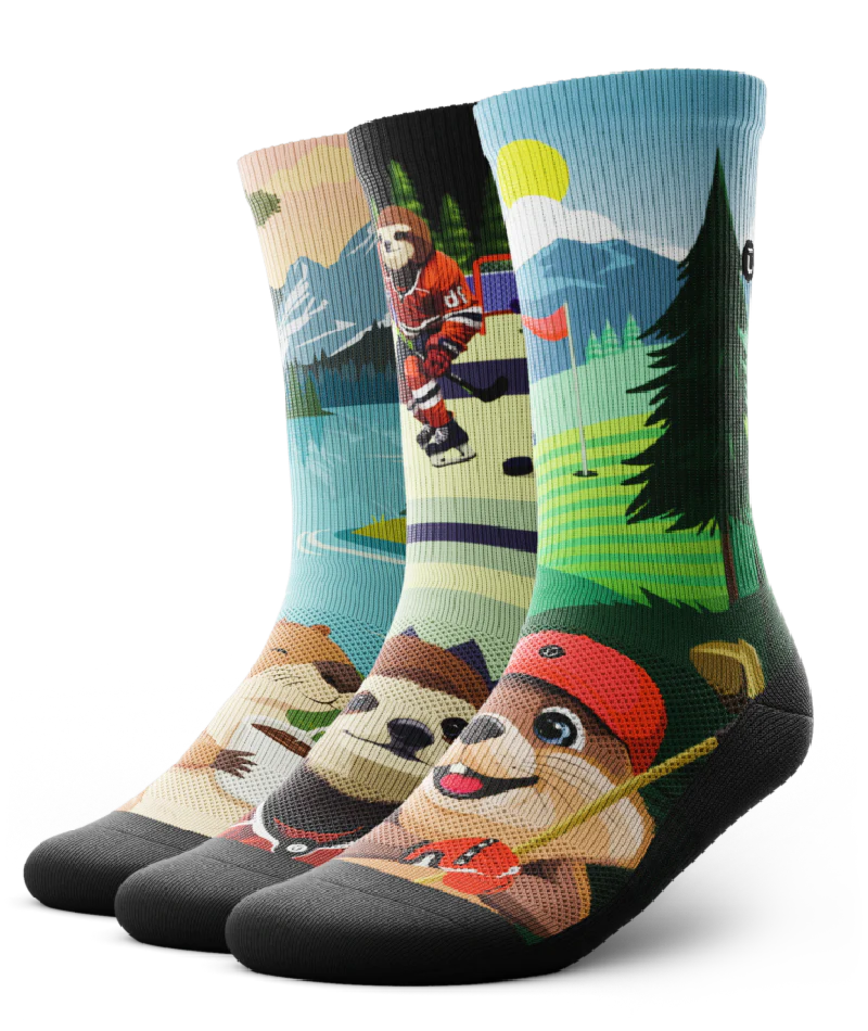 Chill & Hustle Athletic Crew Socks 3-Pack - Image 2