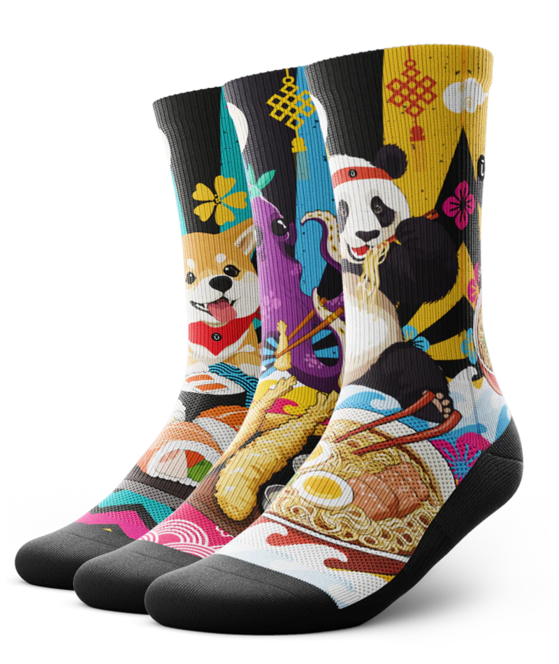 Chow Down Athletic Crew Sock 3-Pack - Image 2
