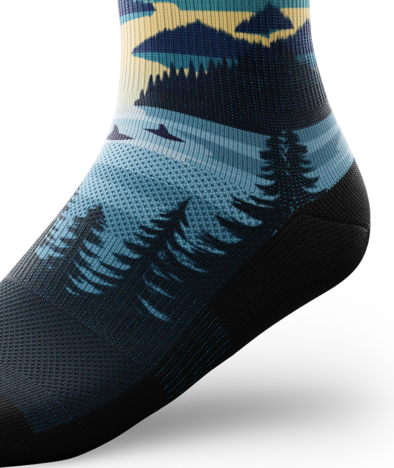 Coastal Fade Athletic Crew Socks Socks - Image 5