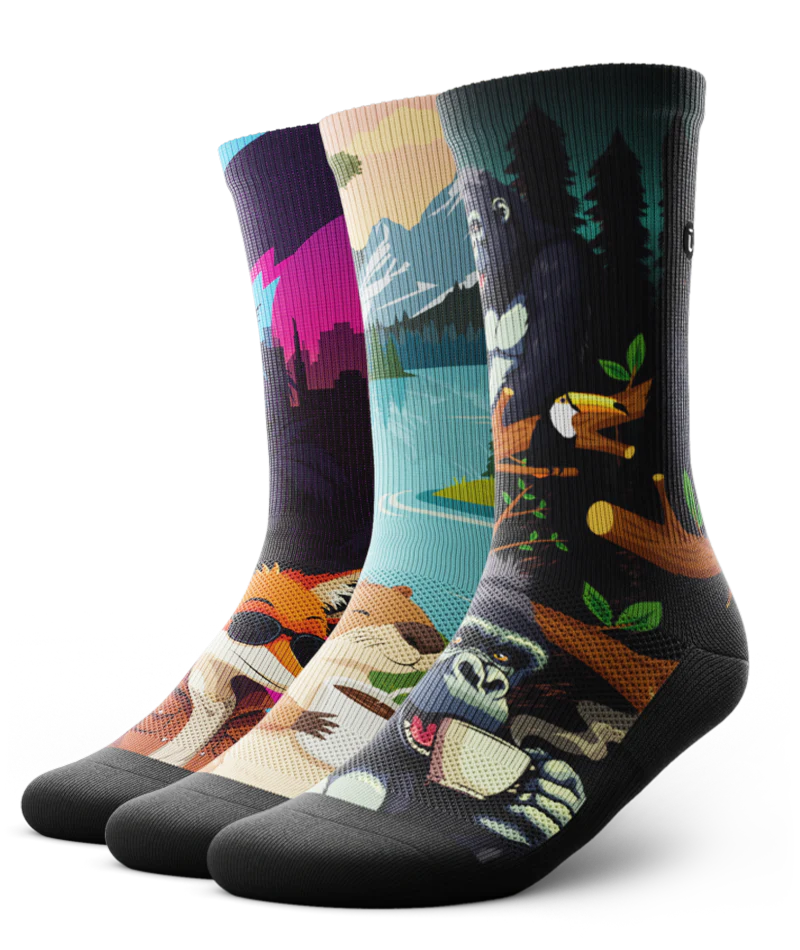 Coffee Enthusiasts Athletic Crew Socks 3-Pack - Image 2
