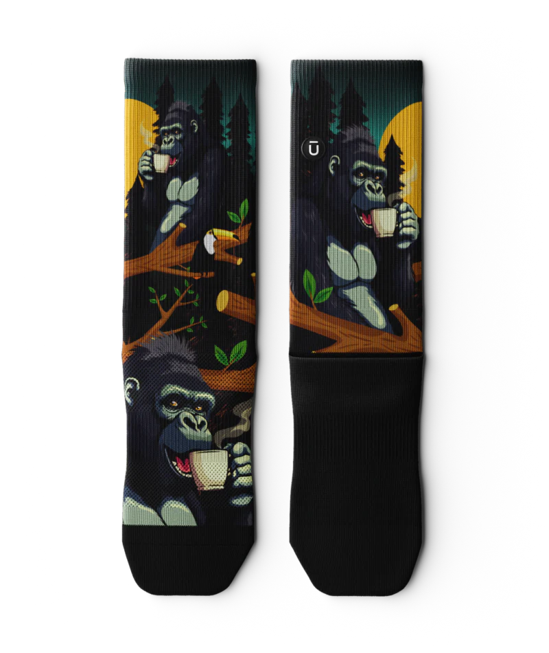 Coffee Enthusiasts Athletic Crew Socks 3-Pack - Image 7