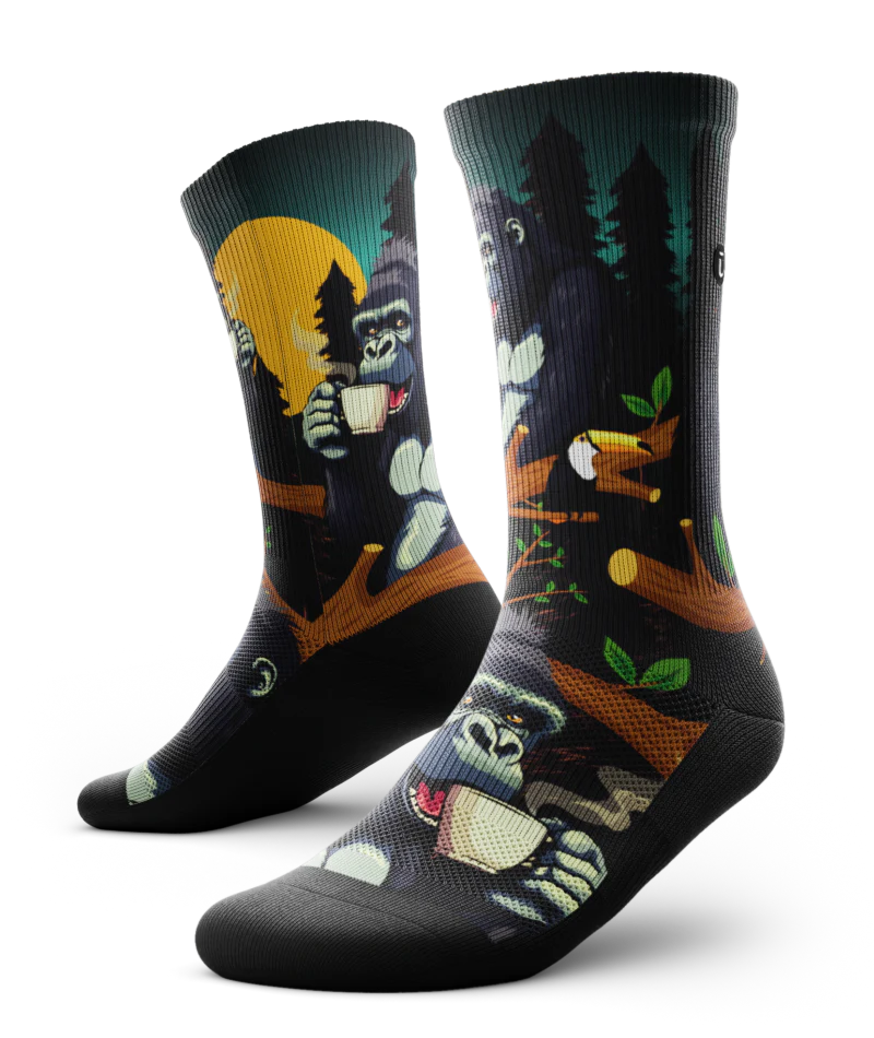Coffee is Life Athletic Crew Socks - Image 2
