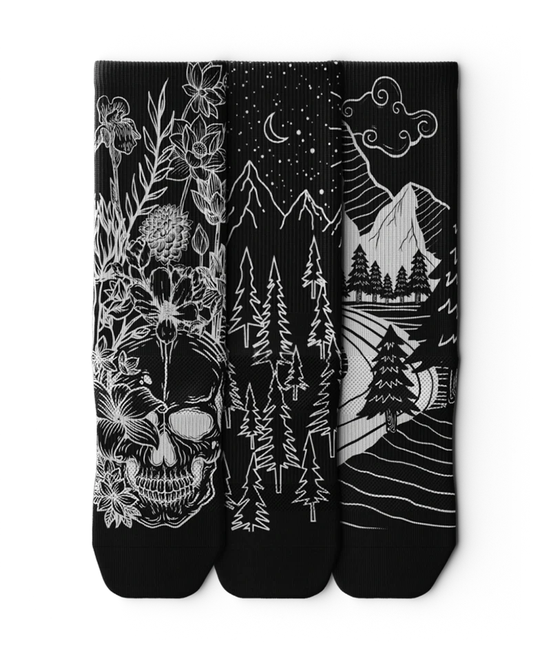 Contrast Athletic Crew Socks 3-Pack