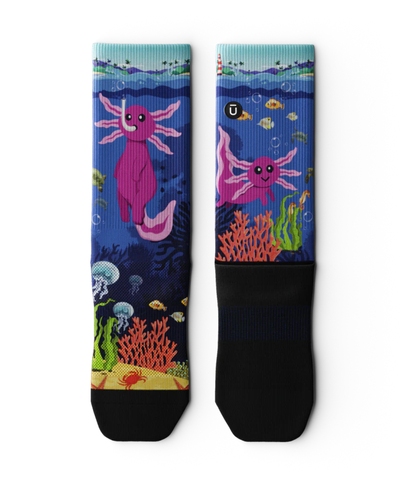 Enchanted Deep Athletic Crew Socks