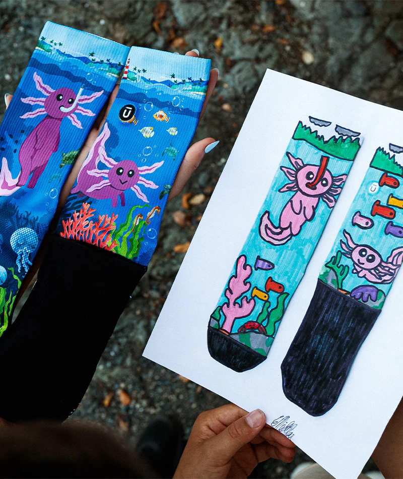 Enchanted Deep Athletic Crew Socks - Image 3