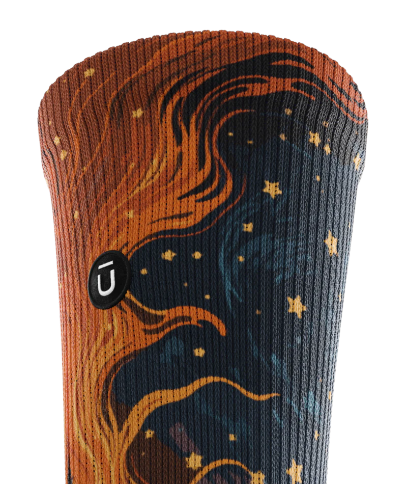 Fiery Night Athletic Crew Socks - Image 8
