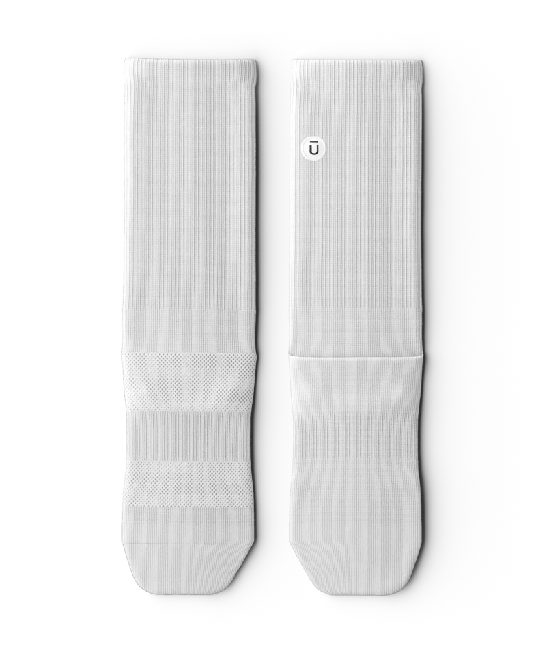 Flagship White Athletic Crew Socks - Image 2