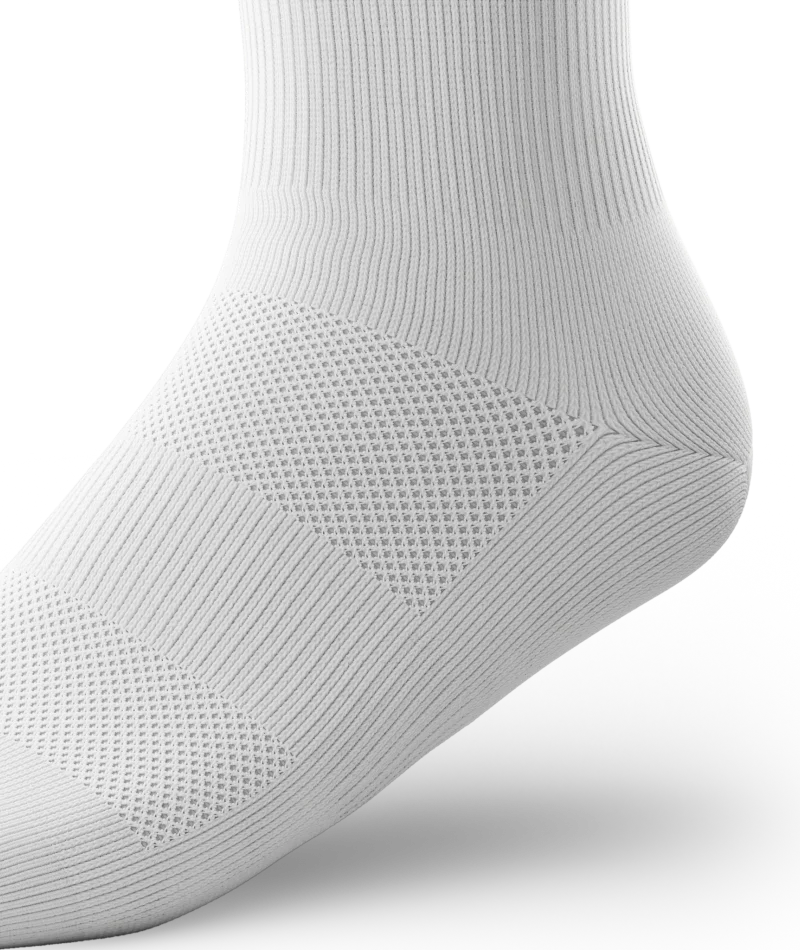 Flagship White Athletic Crew Socks 3-Pack - Image 7
