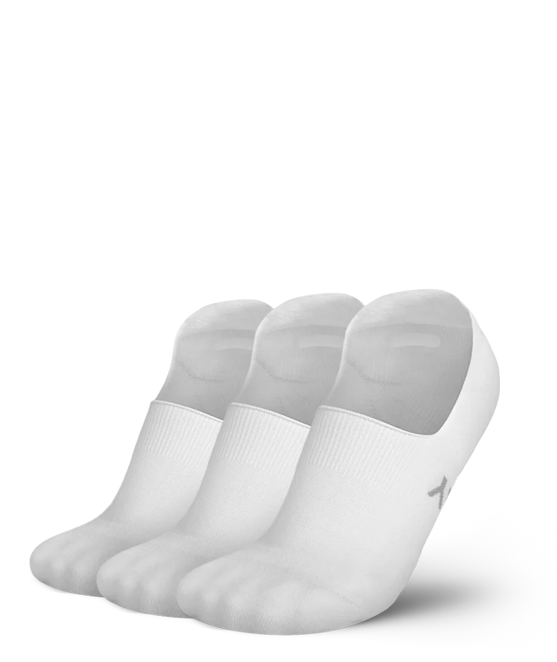 Flagship White No Show Socks 3-Pack