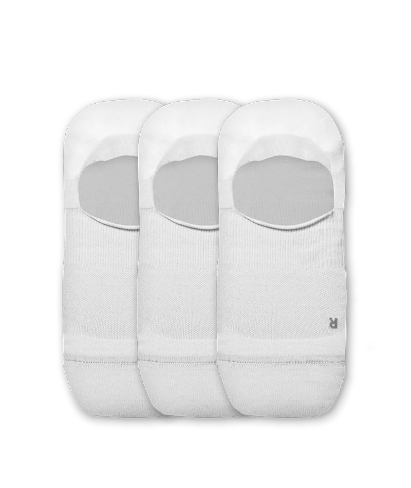 Flagship White No Show Socks 3-Pack - Image 2