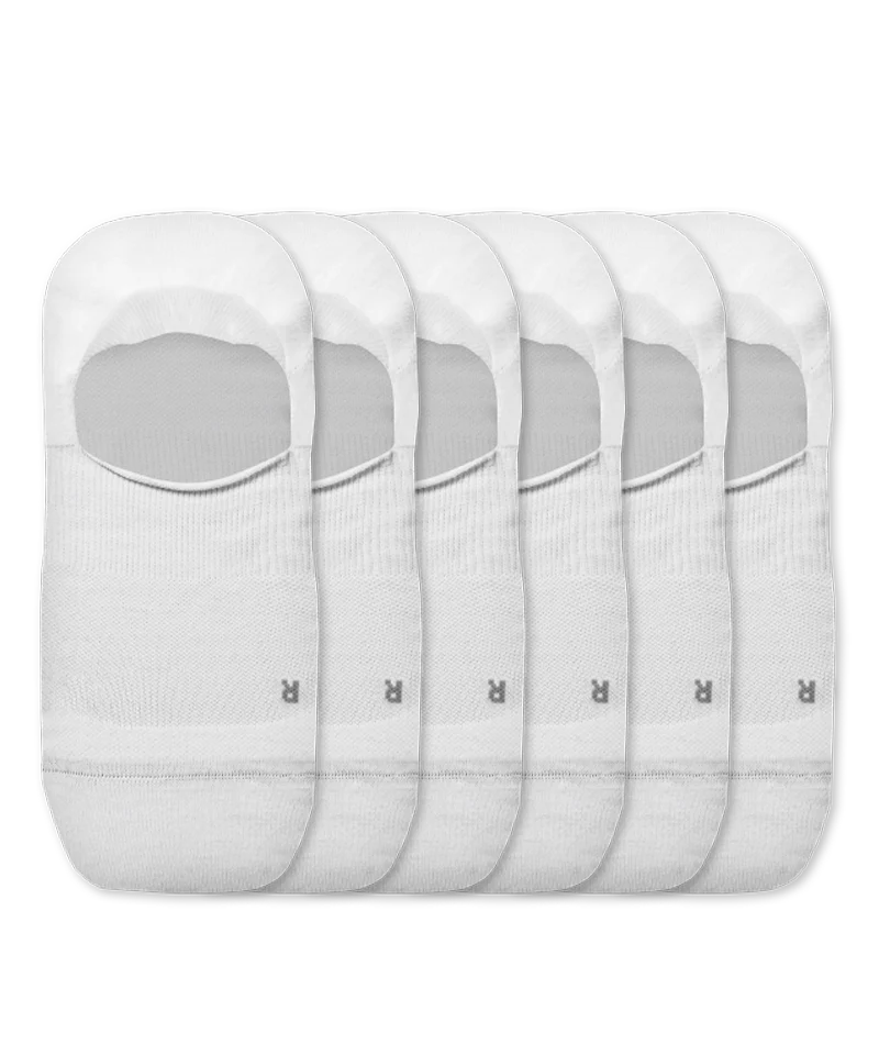 Flagship White No Show Socks 6-Pack - Image 2