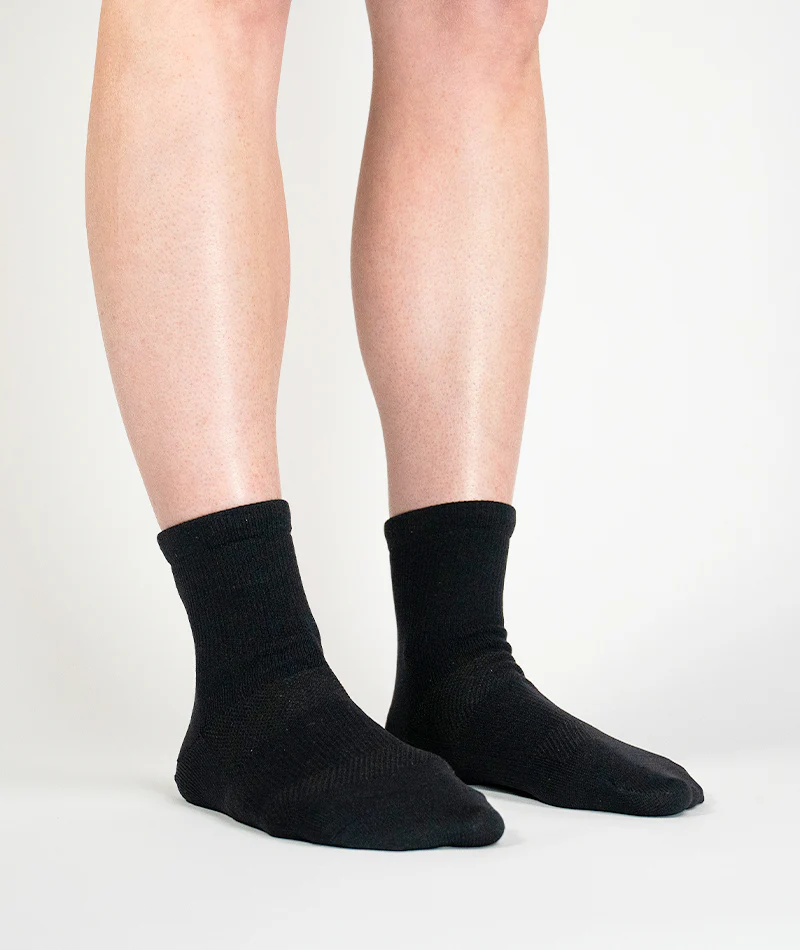 Flagship Black Athletic Quarter Socks 3-Pack - Image 3