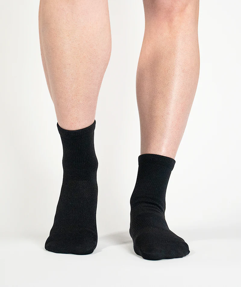 Flagship Black Athletic Quarter Socks 6-Pack - Image 5