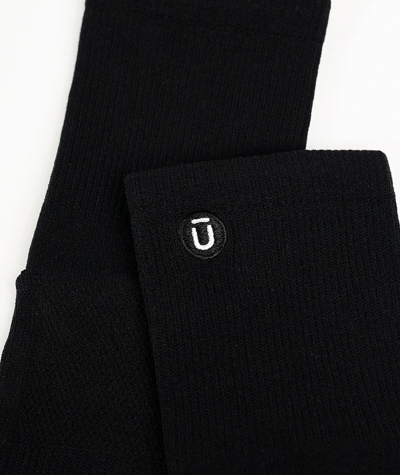 Flagship Black Athletic Quarter Socks 6-Pack - Image 7