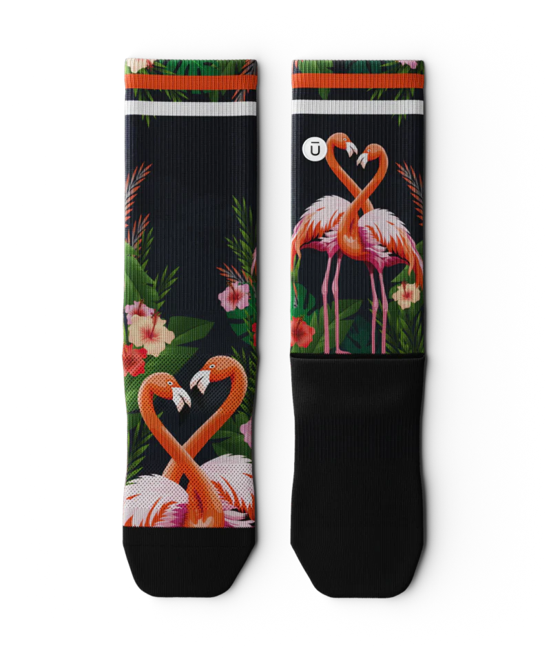 Flamingle Athletic Crew Socks