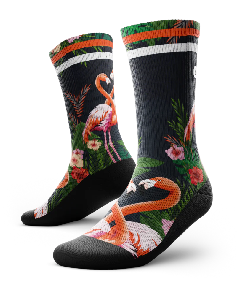 Flamingle Athletic Crew Socks - Image 2