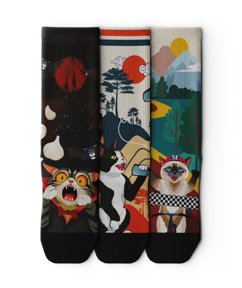Floppy Fluffy Athletic Crew Socks 3-Pack