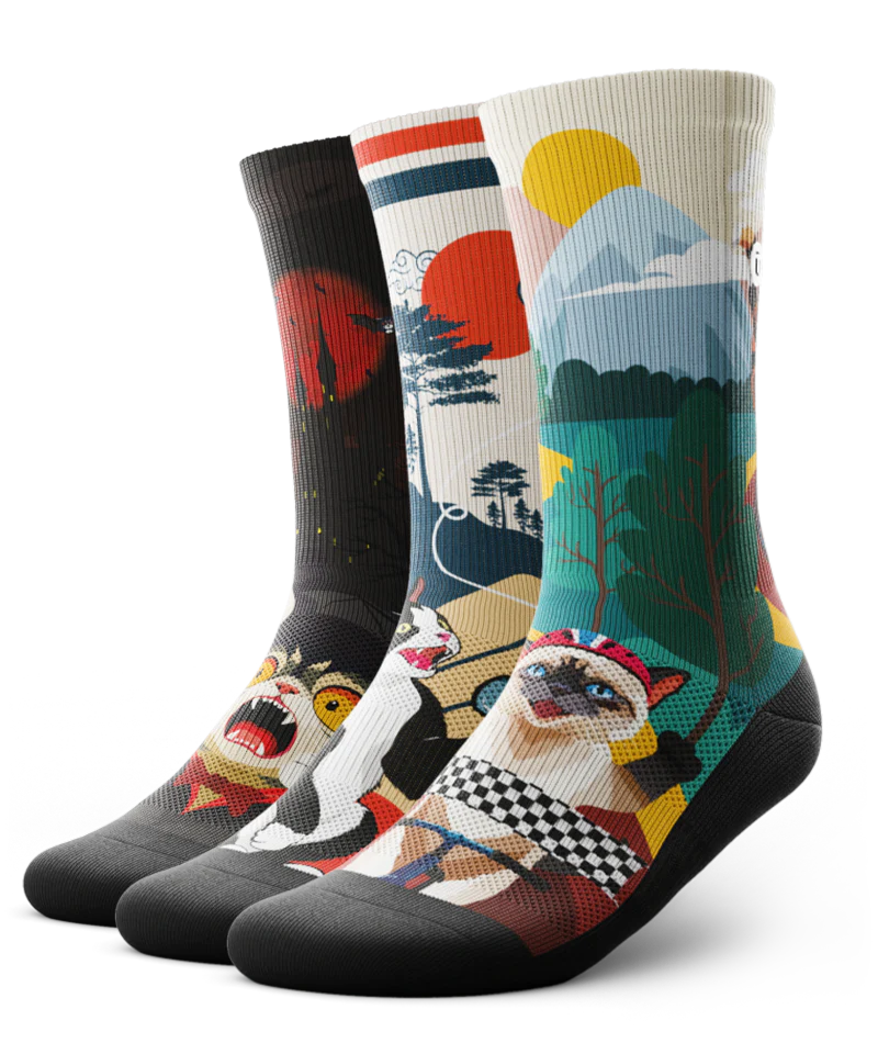 Floppy Fluffy Athletic Crew Socks 3-Pack - Image 2