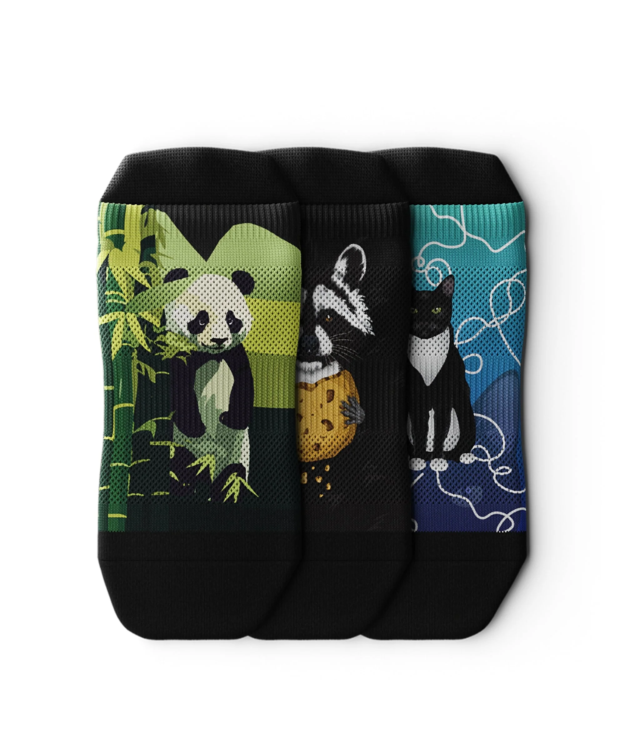 Fluffy Athletic Ankle Socks 3-Pack - Image 2