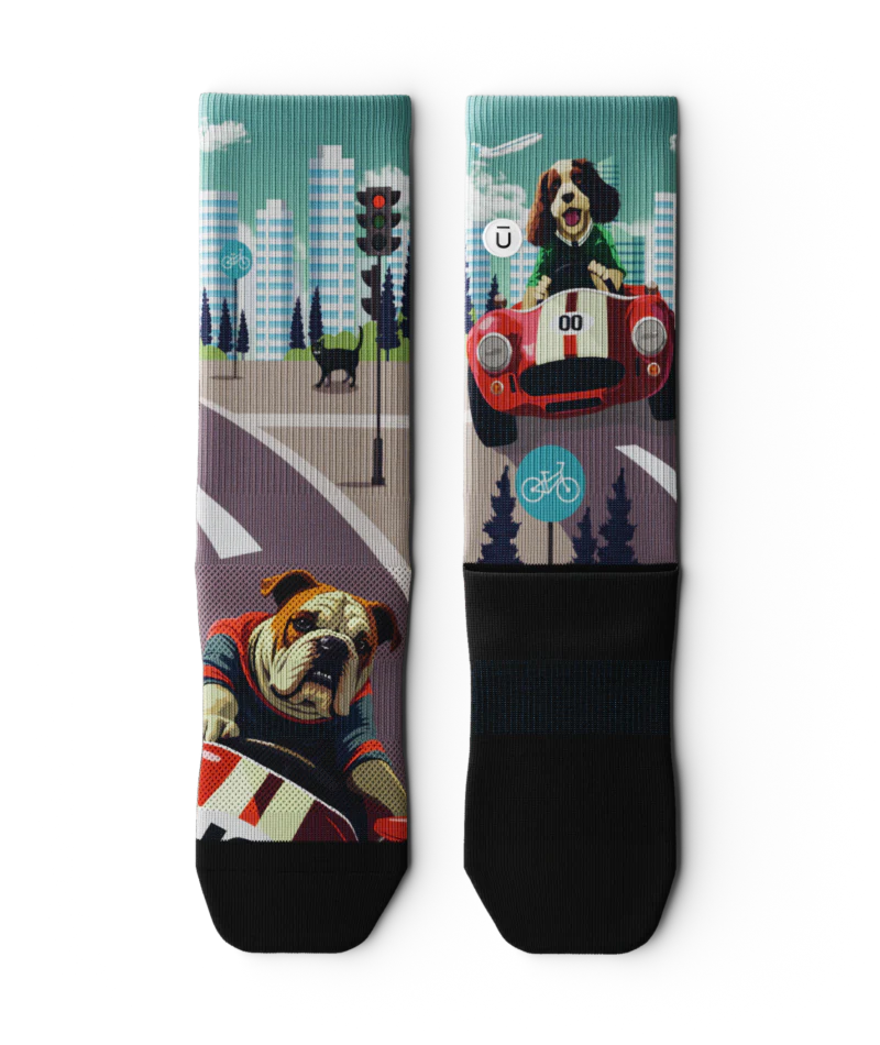 Fur-mula Woof Athletic Crew Socks