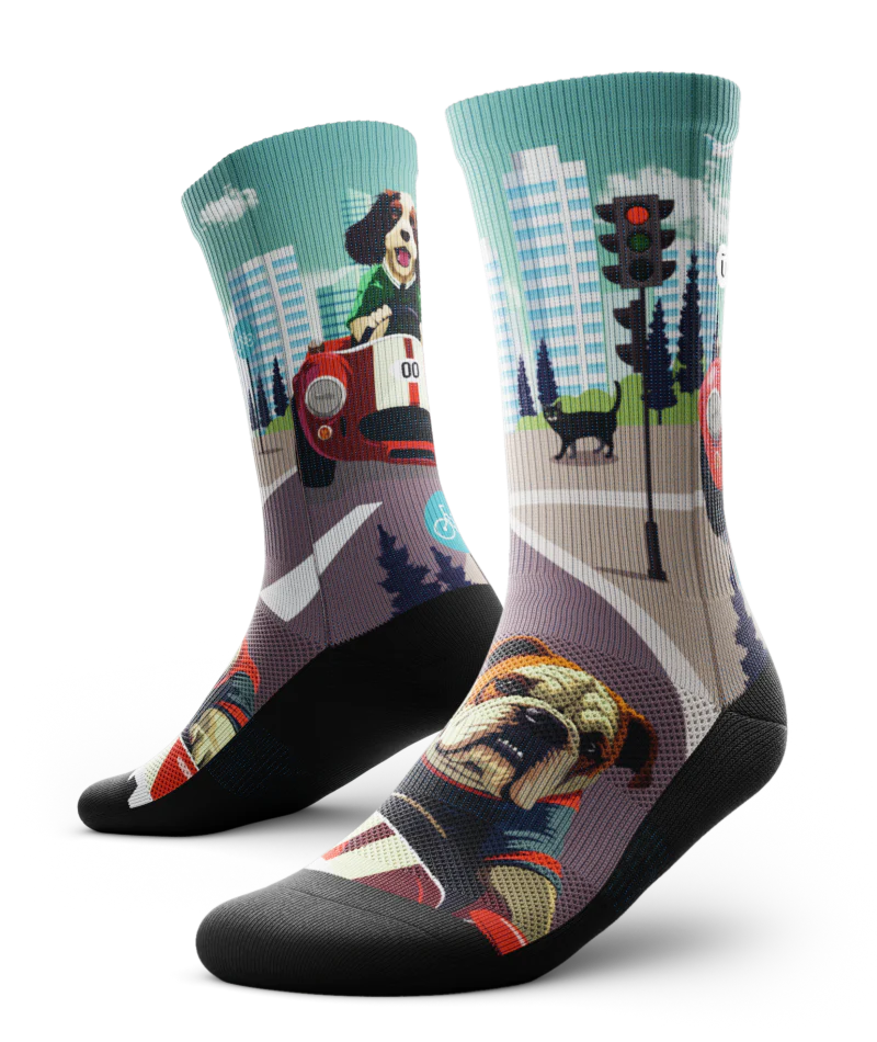 Fur-mula Woof Athletic Crew Socks - Image 2
