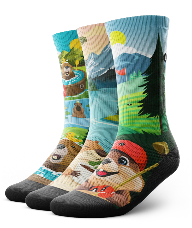 Give A Dam Athletic Crew Socks 3-Pack - Image 2