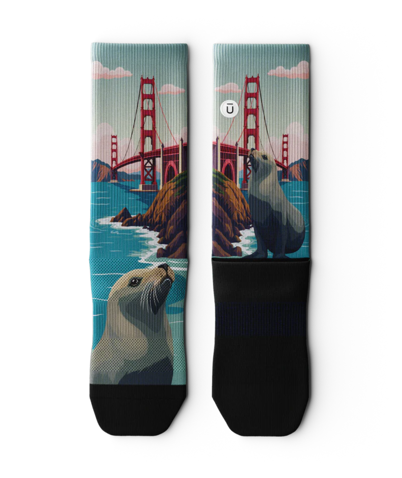 Golden Seal Athletic Crew Socks