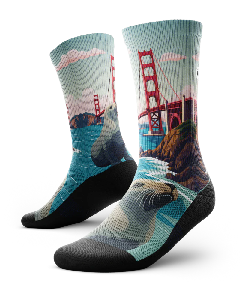 Golden Seal Athletic Crew Socks - Image 2