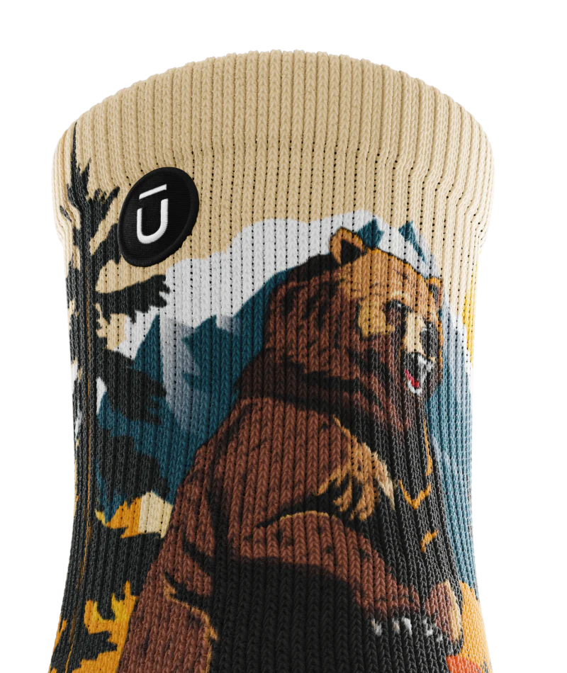 Grizzly Bear Athletic Quarter Socks - Image 8