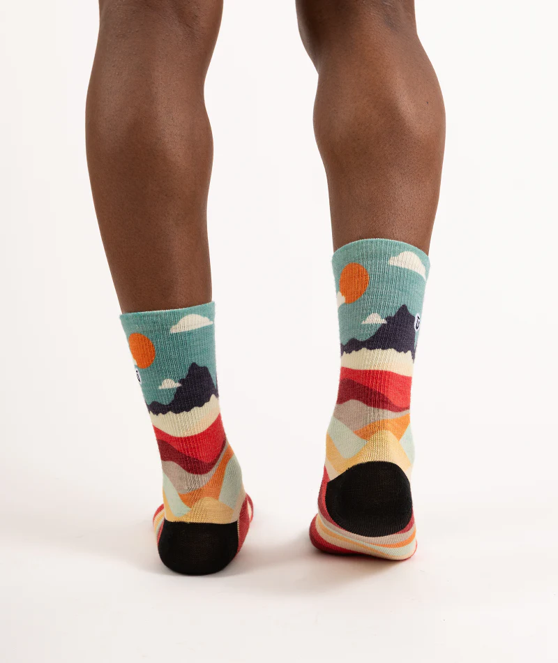 Head In The Clouds Merino Wool Lite Crew Socks - Image 10
