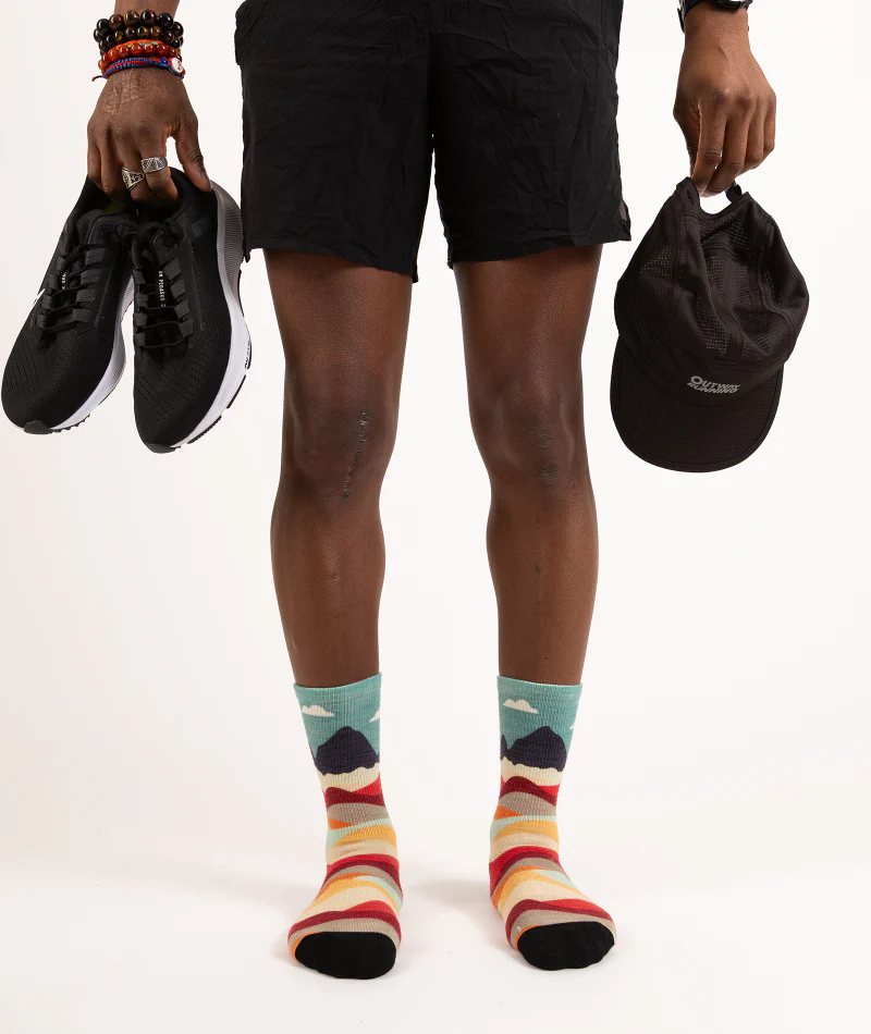 Head In The Clouds Merino Wool Lite Crew Socks - Image 8