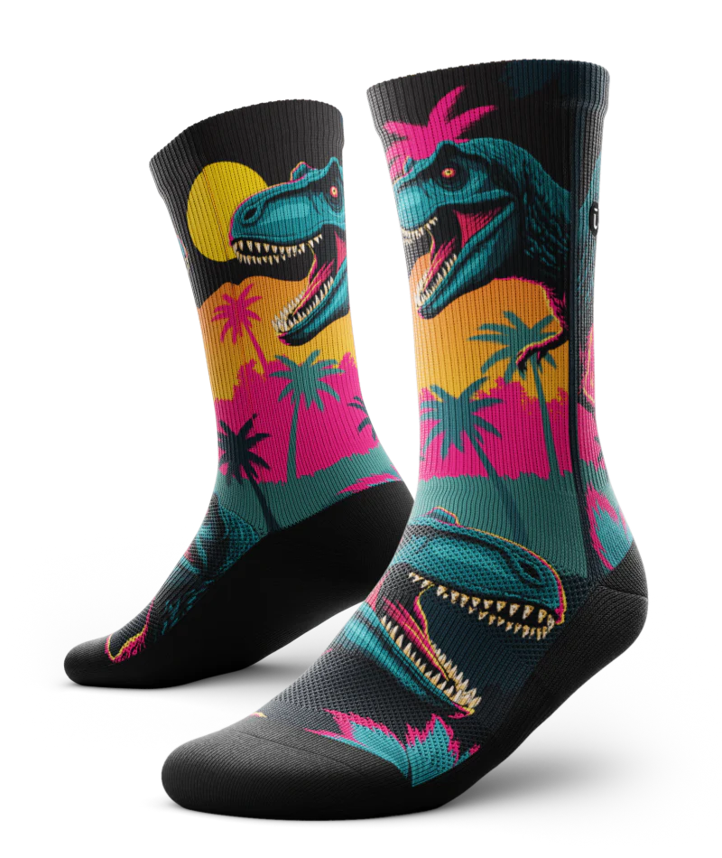 Jurassic Rush Athletic Crew Socks - Image 2