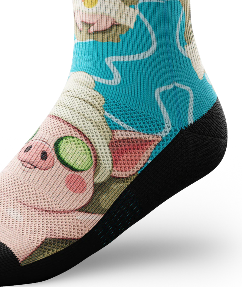 Just Oink It Athletic Crew Socks - Image 7