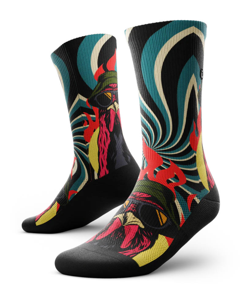 Lava Chicken Athletic Crew Socks - Image 2