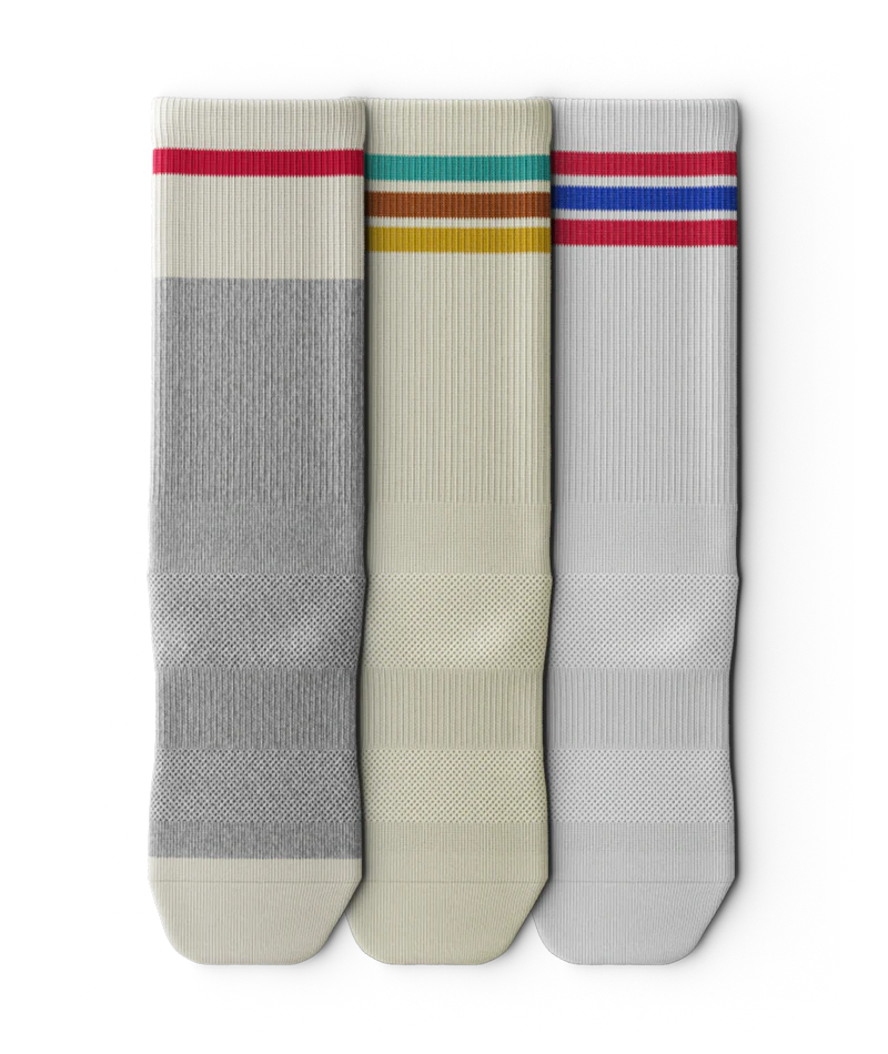 Long Weekend Athletic Crew Socks 3-Pack - Image 2