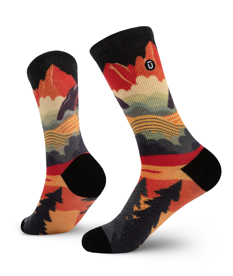 Meandering Merino Wool Lite Crew Socks
