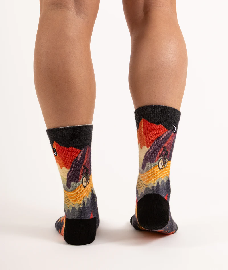 Meandering Merino Wool Lite Crew Socks - Image 6