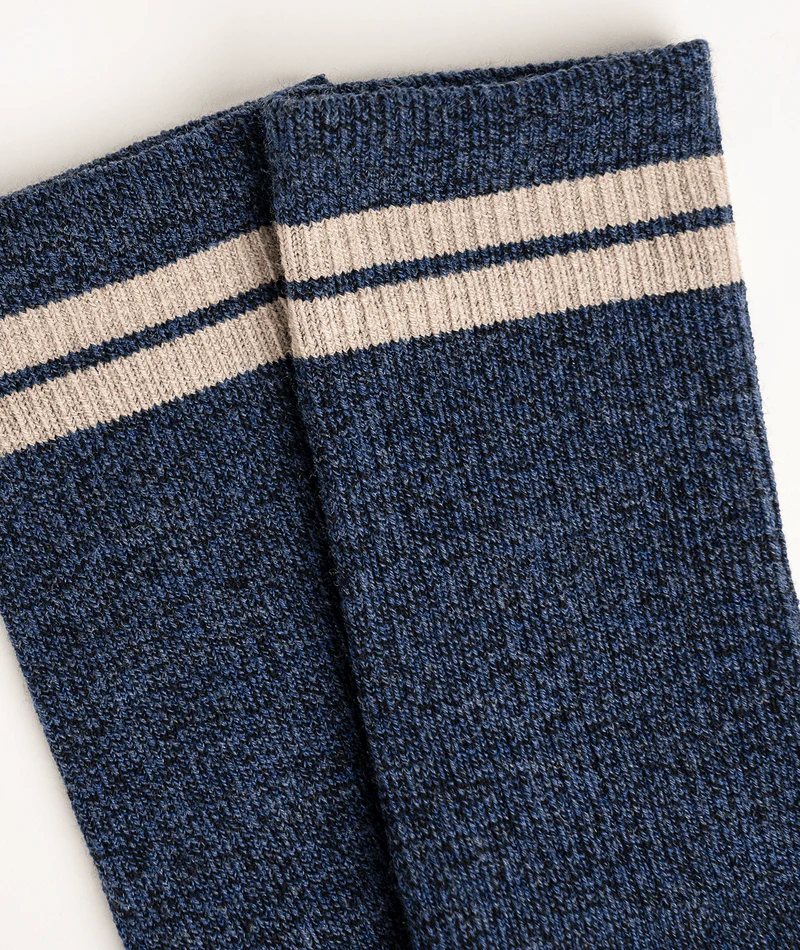 Cobalt Merino Wool Midweight Crew Socks - Image 7